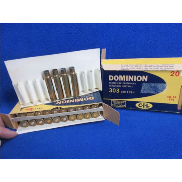 Brass Only - 303 British Unprimed - Box of 20, Box of 4