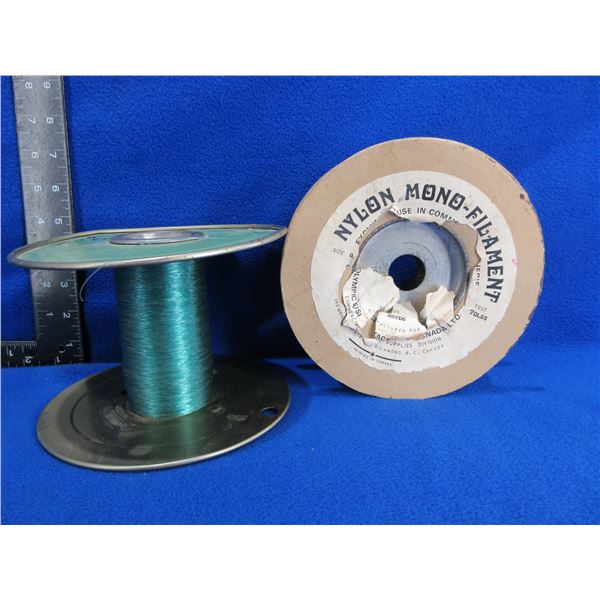 2 Spools of Fishing Line - 70 lb Test and Unknown