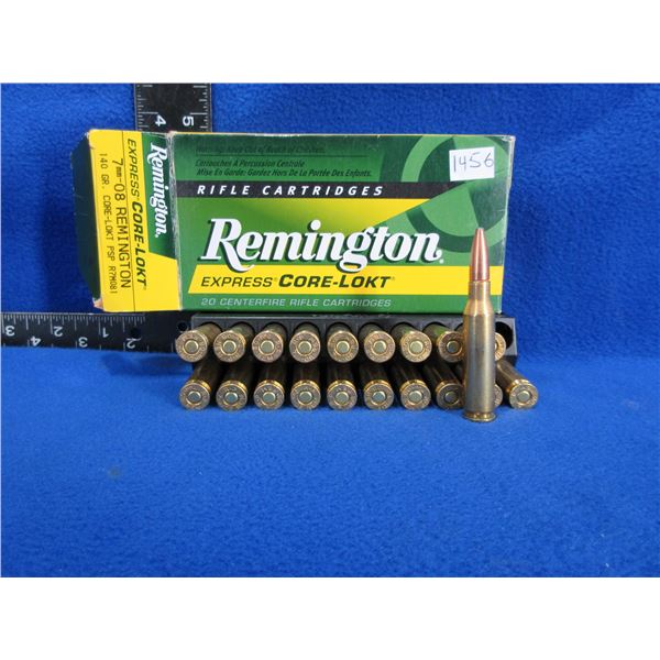7MM-08 Rem. 140gr Core-Lokt PSP Remington Cartridges
