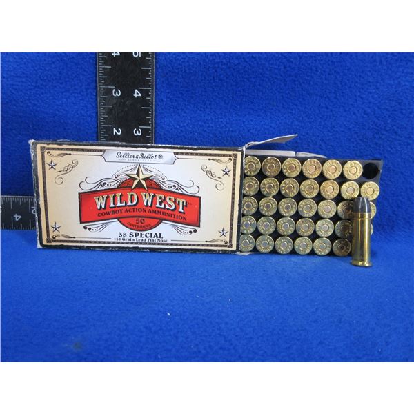 38 Spl 158gr LFN Wild West Sellier & Bellot Cartridges