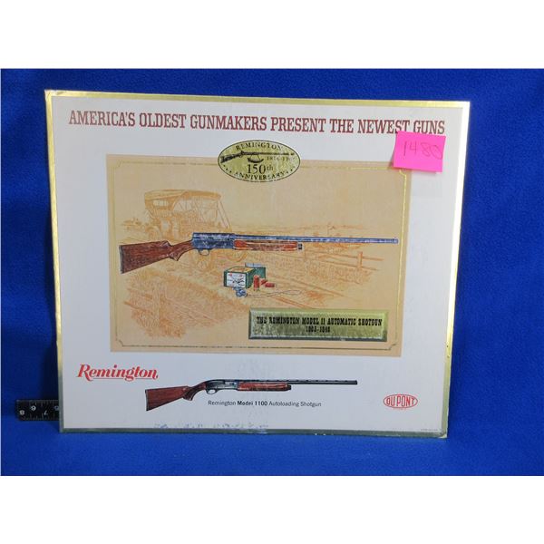 Vintage Remington Store Display Sign - 150th Anniversary