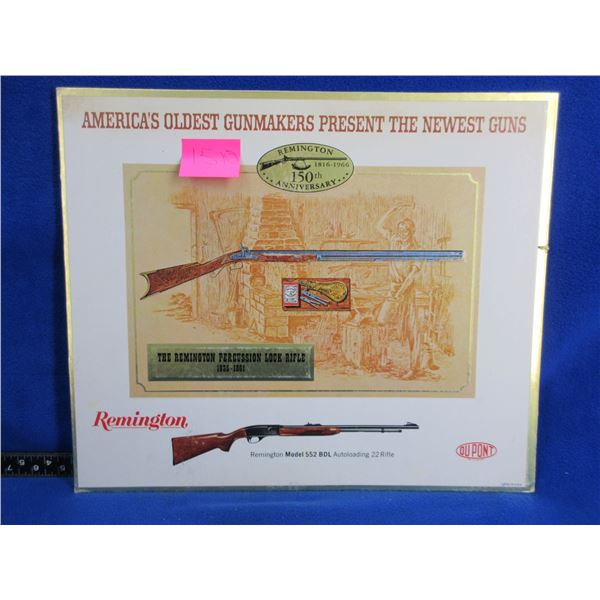 Vintage Remington Store Display Sign - 150th Anniversary