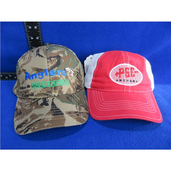 NEW - 2 Hats - PSC Archery, Anglers Fishing & Hunting