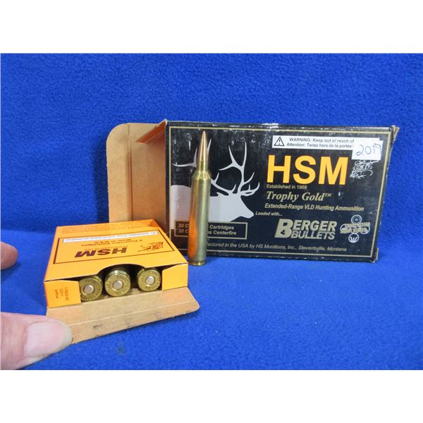 7MM Rem. Ultra Mag 168gr HPBT VLD HSM Cartridges