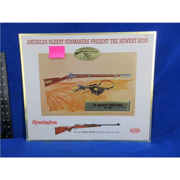 Vintage Remington Store Display Sign - 150th Anniversary