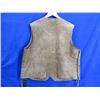 Image 3 : Suede Leather Vest - Homemade - Has 1 small hole in vest