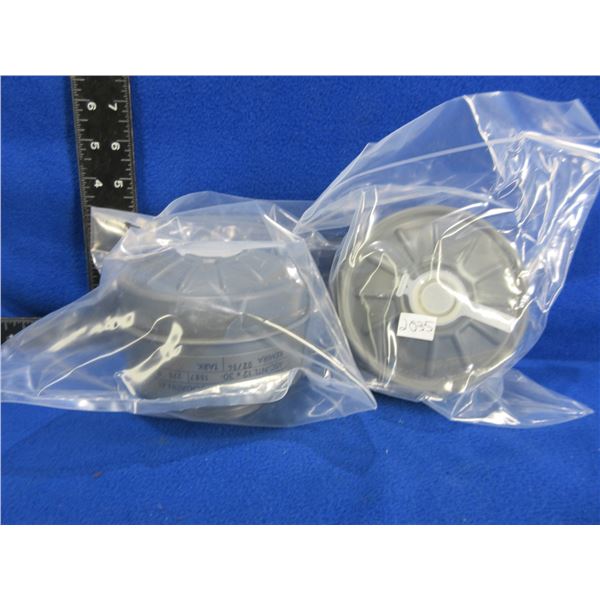 2 - 60MM Finnish M61 Gas Mask Filters