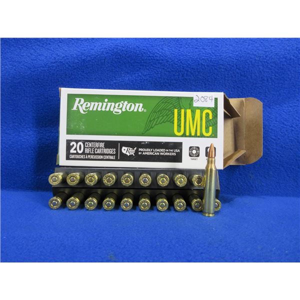 223 Rem. 55gr FMJ Remington UMC Cartridges - Box of 20