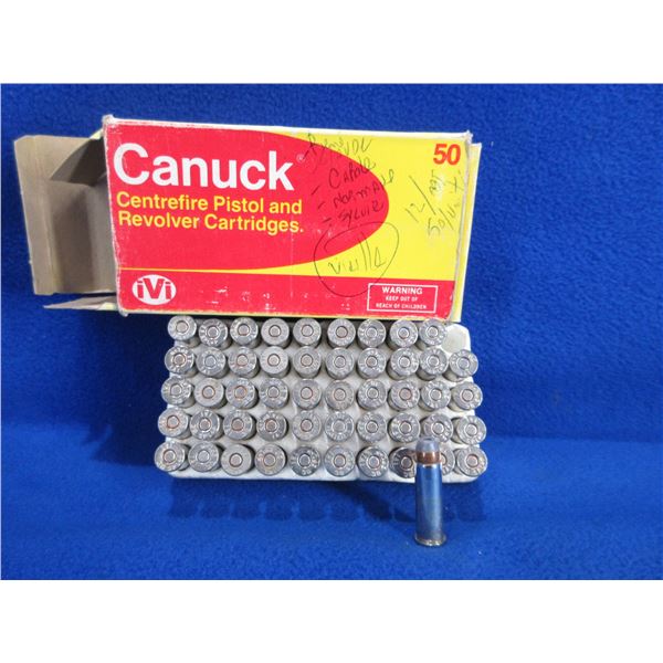 Collector Ammo - 38 Spl 125gr SJHP Canuck Cartridges