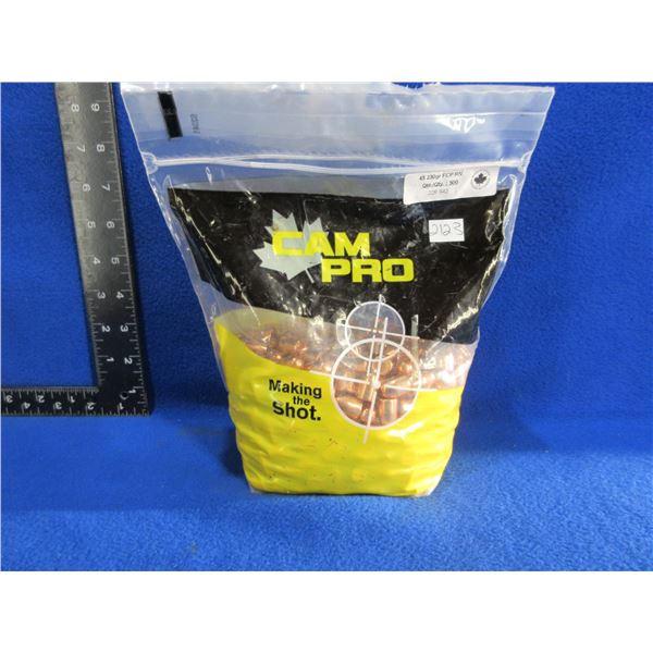 45 Cal. 230gr FCP RN Cam Pro Bullets - Sealed Bag of 500