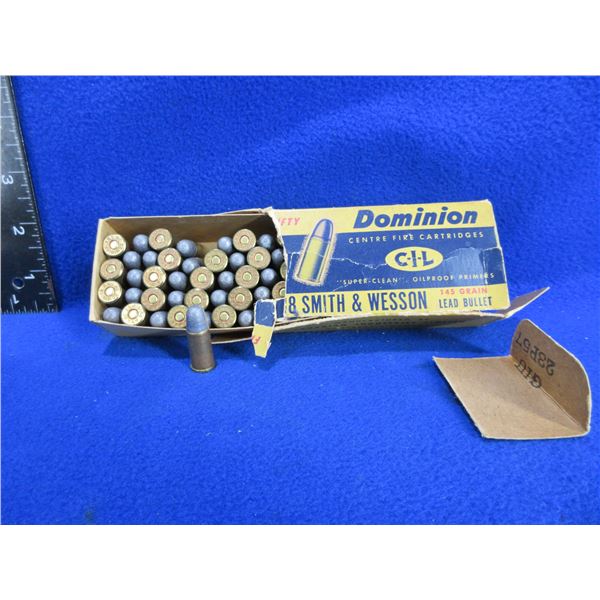 Collector Ammo - 38 S&W 145gr Lead Bullet CIL Cartridges