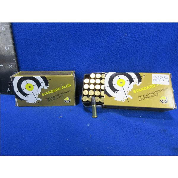 22 LR Standard Plus Lapua Cartridges - 2 Boxes of 50