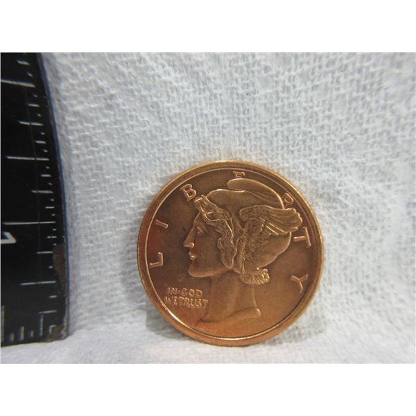 USA 1 Ounce .999 Fine Copper Coin