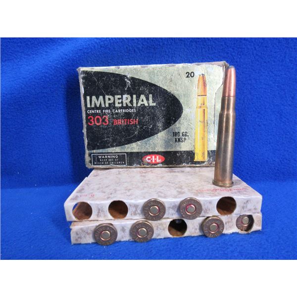 303 British 180gr KKSP CIL Dominion Cartridges - Box of 17