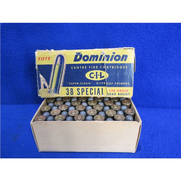 Collector Ammo - 38 Spl 158gr Lead Dominion Cartridges