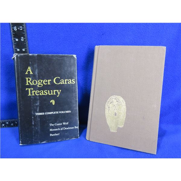 2 Books - A Roger Caras Treasury, Big Game Hunting