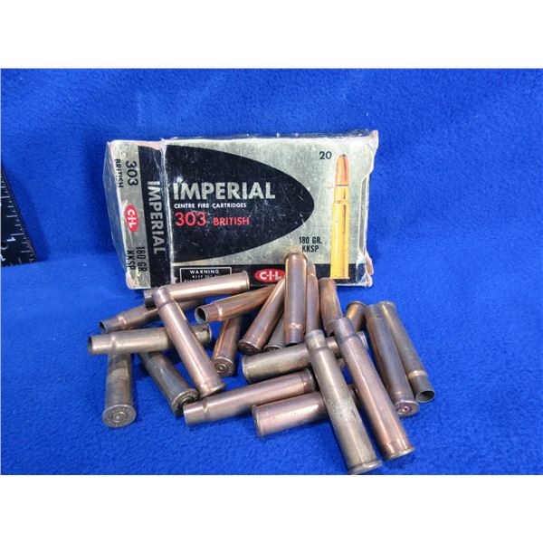 Brass Only - 303 British Unprimed - Box of 21