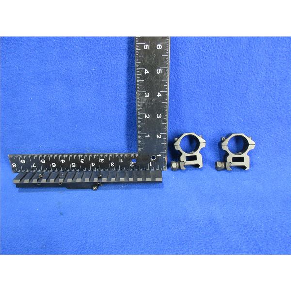 P17, P14 Enfield Picatinny Rail and 1" Rings