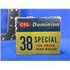 Image 3 : Collector Ammo - 38 Spl 158gr Lead Dominion Cartridges