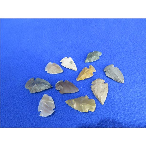 10 Arrowheads - Approx. 3/4" to 1 1/4" Length