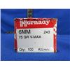 Image 2 : 6MM .243" 75gr V-Max Hornady Bullets - Box of 97