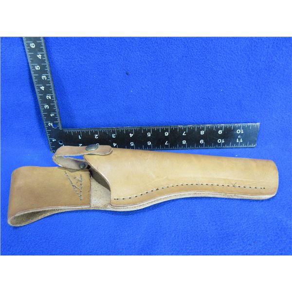 Leather Revolver Holster - 12" Total Length