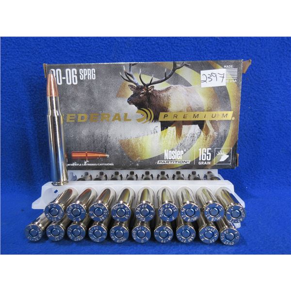 30-06 Sprg 165gr Nosler Partition Federal Cartridges