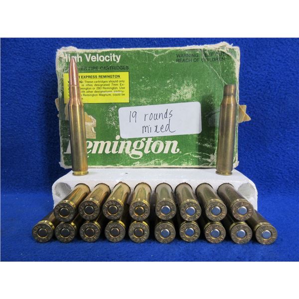 7MM Express Rem. Possible Reloads - Box of 19 + 1 Brass