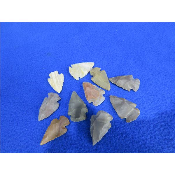 10 Arrowheads - Approx. 3/4" to 1 1/4" Length