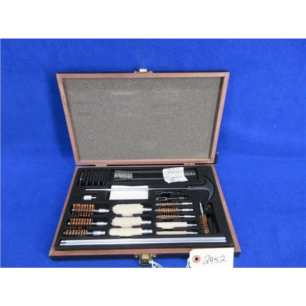 Outers Universal 28 Piece Gun Cleaning Kit with Wood Case