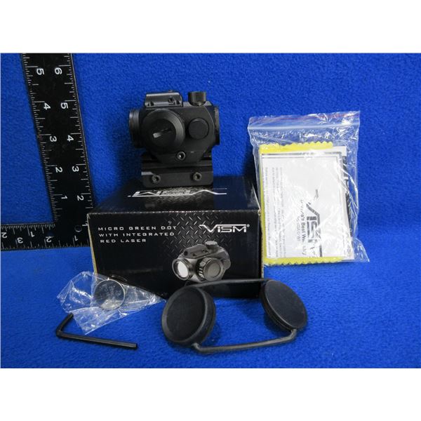 Vism Micro Green Dot Sight with Integrated Red Laser