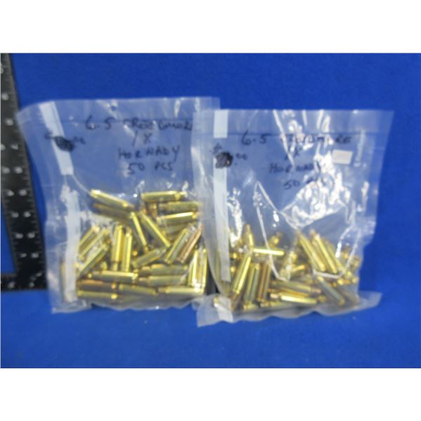 Brass Only - 6.5 Creedmoor Once Fired Deprimed Hornady