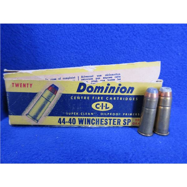 Collector Ammo - 44-40 Win. Dominion & W W Headstamps