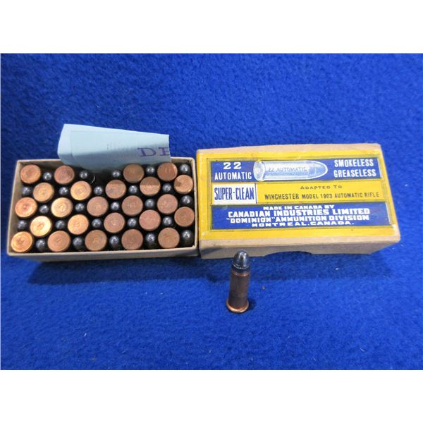 Collector Ammo - 22 Auto CIL Dominion Cartridges