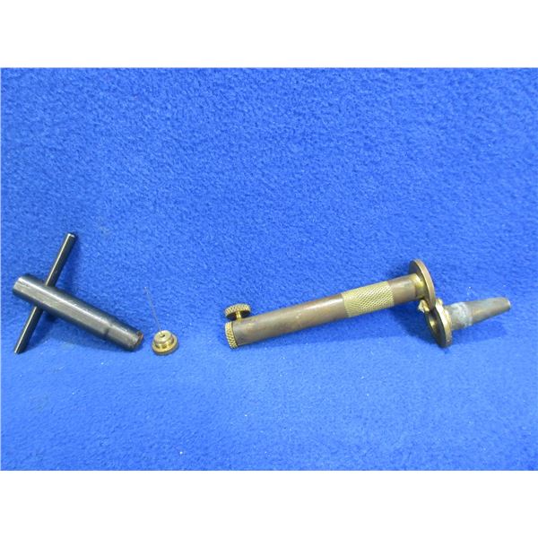 Brass Powder Measure and Nipple Wrench