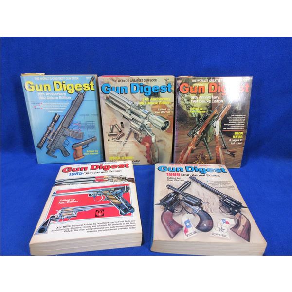5 Gun Digests - 1982 to 1986