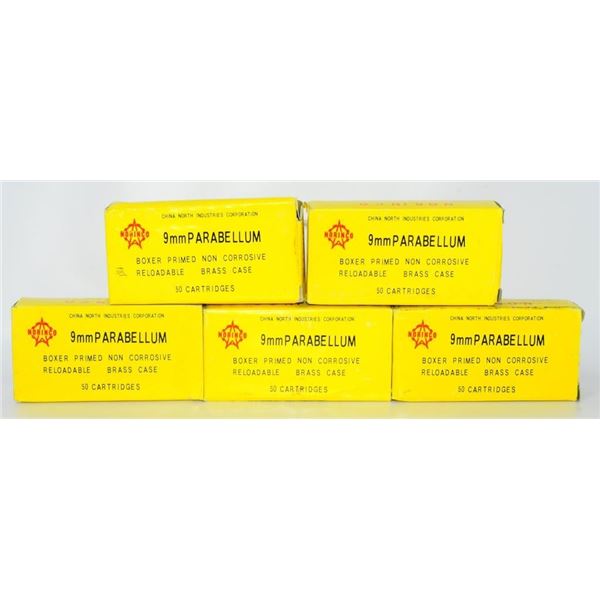 215 Rounds of Norinco 9MM Para Ammunition