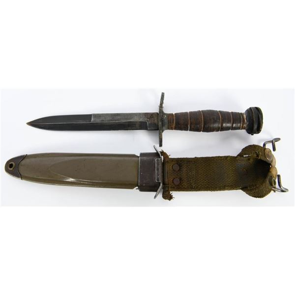 US WWII M4 Fighting Bayonet W/ Scabbard