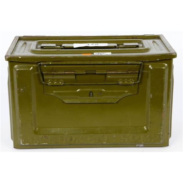 AMM BOX CAL 50 M2 アンモ缶　ヴィンテージ Vintage US WWII Metal 50 Cal. M2 Ammo Ammunition Can Box