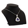 Image 3 : 6.51 ctw DARK Tanzanite and 2.32 ctw Diamond 14K White Gold Pendant/Necklace