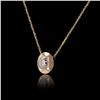 Image 2 : 0.95 ctw Diamond  Solitaire 14K Yellow Gold Pendant/Necklace