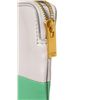 Image 7 : Celine Gray & Green Bicolor Solo Clutch Leather Coin Pouch