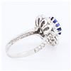 Image 3 : 1.59 ctw Tanzanite and 0.47 ctw Diamond 14K White Gold Ring