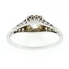 Image 7 : Antique Art Deco 18k Gold European Diamond Solitaire Filigree Engagement Ring