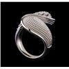 Image 4 : 0.95 ctw Diamond Ring - 14KT White Gold