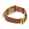 Image 4 : Hermes Medor PM Watch Brown/Gold Leather/Metal
