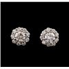 Image 1 : 1.76 ctw Diamond Earrings - 14KT White Gold