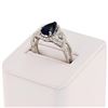 Image 3 : 2.27 ctw Blue Sapphire and 0.48 ctw Diamond Platinum Ring
