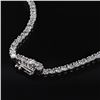 Image 3 : 14.33 ctw Diamond Platinum Tennis Necklace