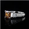 Image 2 : 2.10 ctw Fancy Brown SI2 CLARITY CENTER Diamond 18K White Gold Ring (GIA CERTIFI